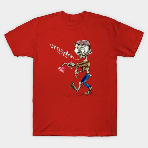 Even Zombies Need Love T-Shirt by DoodleHeadDee